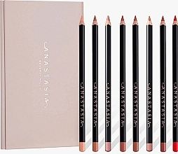 Lip Liner Set, 8pcs - Anastasia Beverly Hills Deluxe Mini Lip Liner Set — photo N1