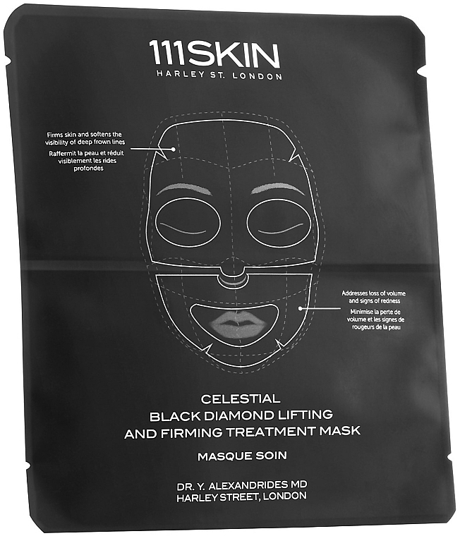 Face & Neck Mask - 111Skin Celestial Black Diamond Lifting And Firming Mask — photo N6