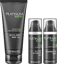 Set - Dr Irena Eris Platinum Men (aftershave balm/50ml+f/cr/50ml+wash gel/200ml) — photo N2