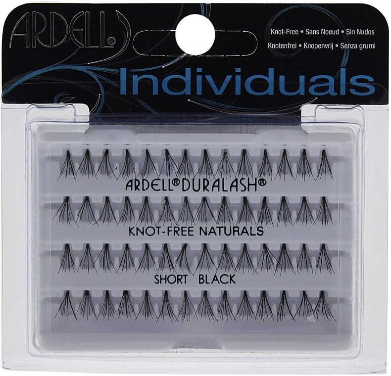 Individual Lashes Kit - Ardell Individuals Knot-Free Flares Short Black — photo N1