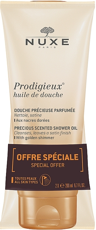 Set - Nuxe Prodigieux Huile De Douche Shower Oil Set (sh/oil/2x200ml) — photo N1