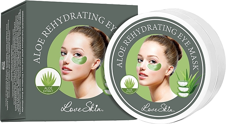 Hydrogel Eye Patches with Aloe Vera - Love Skin Aloe Rehydrating Eye Mask — photo N3