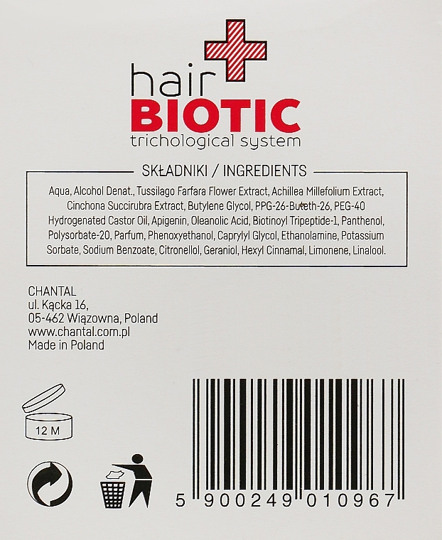 Anti-Hairloss Serum - Chantal Hair Biotic Anti Hair Loss Serum — photo N5