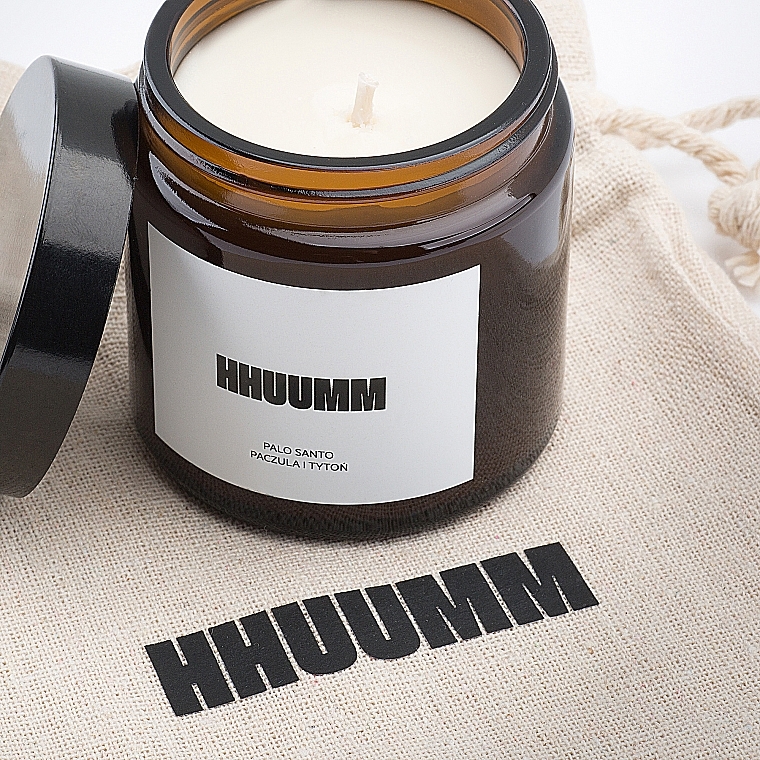 Natural Soy Candle with Palo Santo Scent - Hhuumm — photo N3