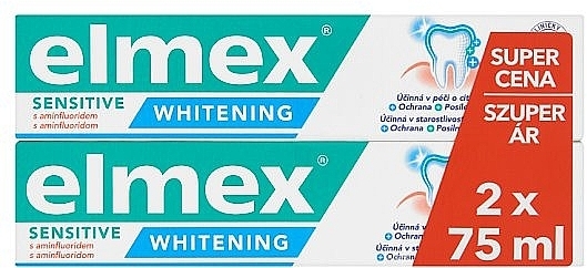 Set - Elmex Professional Sensitive Whitening Teeth (toothpaste/2x75ml) — photo N1