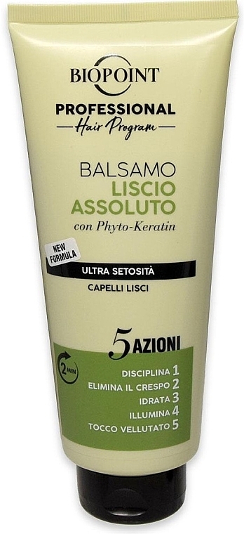 Conditioner for Unruly & Curly Hair - Biopoint Liscio Assoluto Balsamo — photo N1