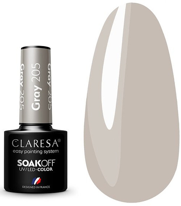 Gel Polish Set #22 - Claresa SoakOff UV/LED Color Gray/Brown (gel/polish/2x5g) — photo N2