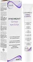 Fragrances, Perfumes, Cosmetics Anti-Aging Eye and Lip Cream - Synchroline Synchrovit Contour Eyes & Lips Cream 