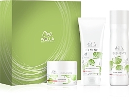 Fragrances, Perfumes, Cosmetics Hair Care Set - Wella Professionals Elements (sh/250ml + cond/200ml + mask/150ml)