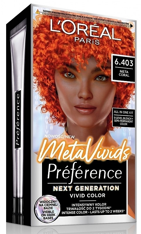 Hair Color - L'Oreal Paris Preference Vivid Color MetaVivids — photo N4