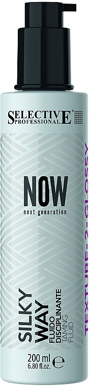 Smoothing Hair Fluid - Selective Professional Now Next Generation Silky Way Taming Fluid — photo N2