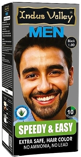 Hair Dye - Indus Valley Men Speedy & Easy Hair Color (Dark Brown) — photo N1