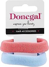 Fragrances, Perfumes, Cosmetics Hair Ties FA-5642, light pink + blue - Donegal