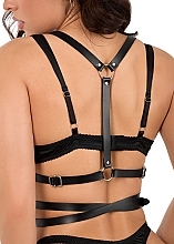 Eco-Leather Harness 'Play Grey', black - MAKEUP Women's PU Leather Harness (1pc) — photo N6