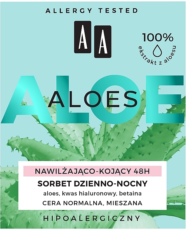 Moisturizing & Soothing Sorbet - AA Aloes Sorbet — photo N2