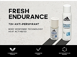 Antiperspirant Deodorant - Adidas Fresh Endurance Women 72H Anti-Perspirant — photo N6