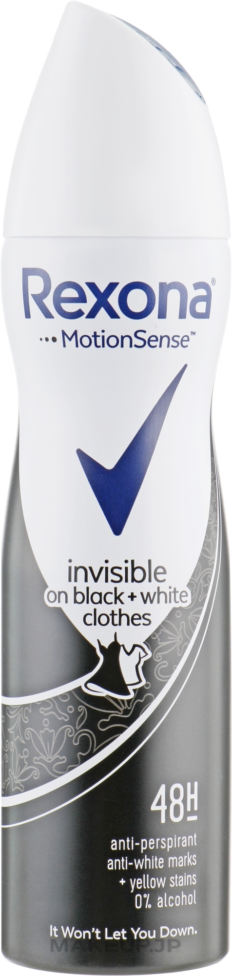 Deodorant Spray "Black & White Invisible" - Rexona Motion Sense Invisible Deodorant Spray — photo 150 ml