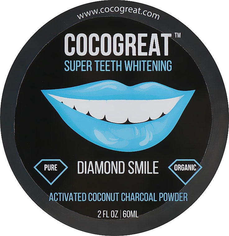 Tooth Whitening Powder with Coconut Charcoal - Cocogreat Super Teeth Whitening — photo N1