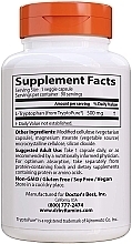 L-Tryptophan Amino Acid with TryptoPure, 500 mg, capsules - Doctor's Best — photo N2