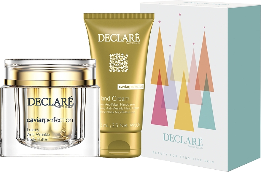 Body Care Gift Set - Declare Caviar Perfection (b/butter/200ml + h/cr/75ml) — photo N1