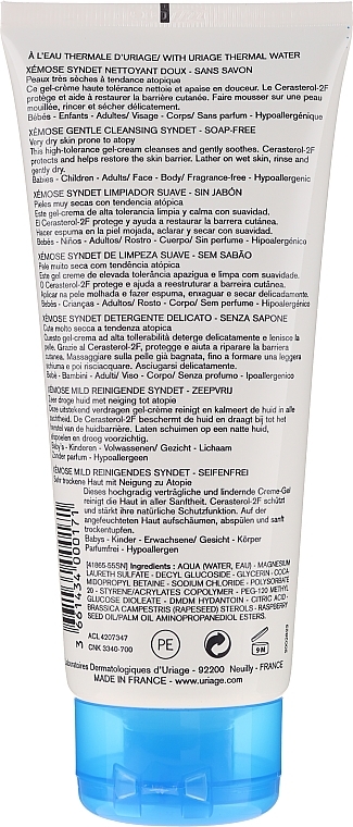 Gentle Cleansing Foaming Gel-Cream without Soap - Uriage Xemose Syndet Nettoyang Doux — photo N2