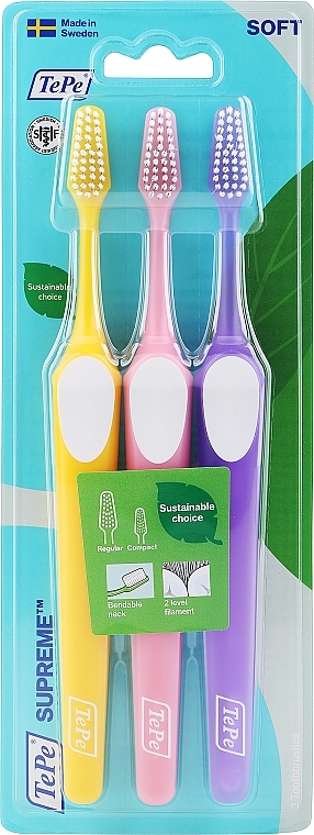 Toothbrush Set - Tepe Supreme Soft — photo N1