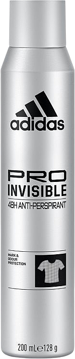 Men Deodorant Antiperspirant - Adidas Pro invisible 48H Anti-Perspirant — photo N2