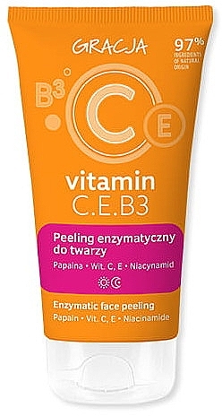 Enzyme Face Scrub - Gracja Vitamin C.E.B3 Peeling — photo N1