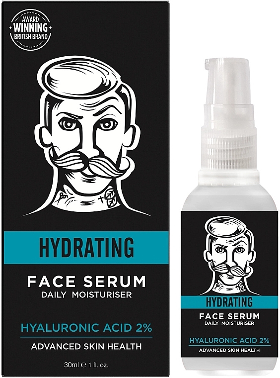 Moisturising Face Serum - BarberPro Hydrating Hyaluronic Acid 2% Daily Serum — photo N1