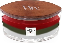 Fragrances, Perfumes, Cosmetics Scented Candle in Glass - WoodWick Winter Garland Hearthwick Ellipse Trilogy Candle