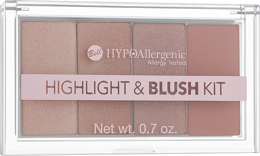 Makeup Palette - Bell Hypoallergenic Highlight & Blush Kit — photo N2