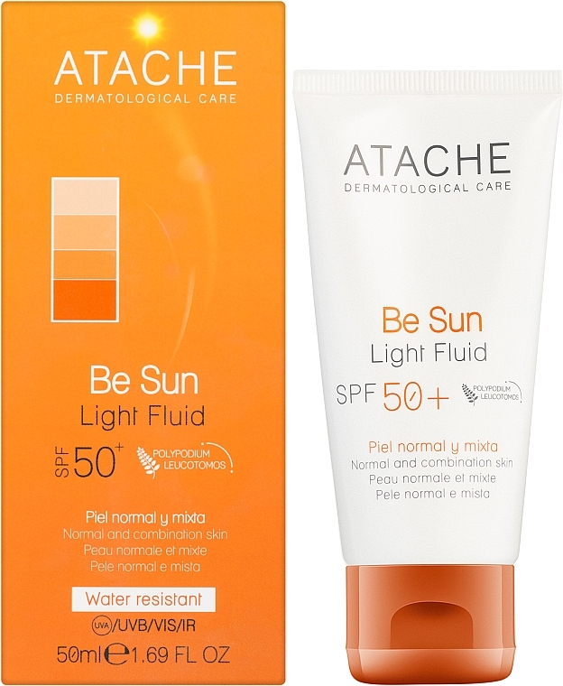 Anti-Aging Sunscreen Fluid - Atache Be Sun Light Fluid SPF50+ — photo N2