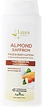 Fragrances, Perfumes, Cosmetics Moisturising Body Lotion - Lass Naturals Almond & Saffron Moisturising Lotion 