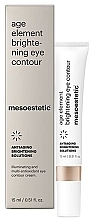 Fragrances, Perfumes, Cosmetics Brightening Eye Cream - Mesoestetic Age Element Brightening Eye Contour