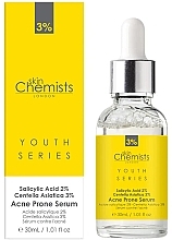 Anti-Acne Serum - Skin Chemists Youth Series Salicylic Acid 2%, Centella Asistica 3% Acne Prone Serum — photo N3