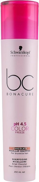 Hair Shampoo - Schwarzkopf Professional Bonacure pH 4.5 Color Freeze Chocolate Shampoo — photo N1