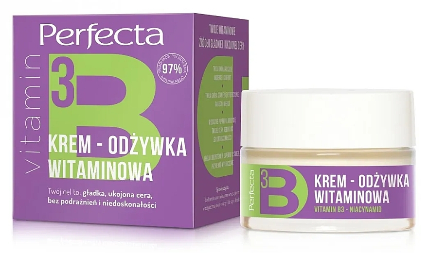 Vitamin Face Cream Conditioner - Perfecta Bio Vitamin B3 Face Cream — photo N1