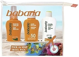 Fragrances, Perfumes, Cosmetics Set - Babaria Travel (milk/100ml + h/spray/100ml + balm/100ml)