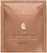Fragrances, Perfumes, Cosmetics Anti-Aging Sheet Mask - Rituals The Ritual of Namaste Glow Radiance Sheet Mask