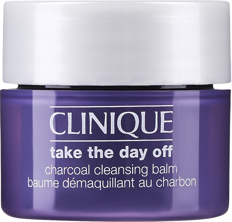 GIFT! Charcoal Makeup Remover Balm - Clinique Take The Day Off Charcoal Cleansing Balm (mini size) — photo N2