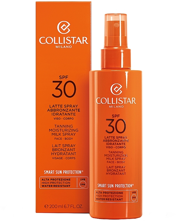 Tanning Spray - Collistar Tanning Moisturizing Milk Spray SPF 30 — photo N2