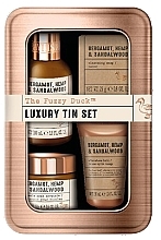 Fragrances, Perfumes, Cosmetics Set - Baylis & Harding The Fuzzy Duck Bergamot Hemp & Sandalwood Men's Luxury Grooming Tin Gift Set (hair/body/wash/100ml+crystals/50g + ash/balm/30ml+ soap/25g)