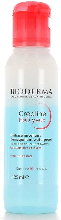 Waterproof Eye Makeup Remover - Bioderma Crealine H2O Yeux — photo N1