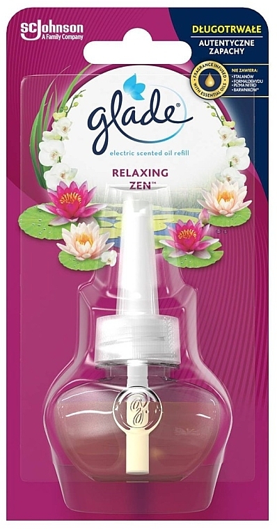 Electric Air Freshener - Glade Electric Scented Oil Relaxing Zen Refill (replacement unit) — photo N1