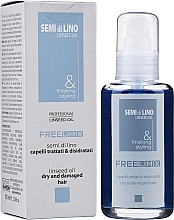 Linseed Hair Oil - Freelimix Semi Di Lino Linseed Oil For Dry And Damaged Hair — photo N1