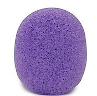 Fragrances, Perfumes, Cosmetics Cleansing Oval Sponge "Lavender" - Bebevisa Konjac Sponge