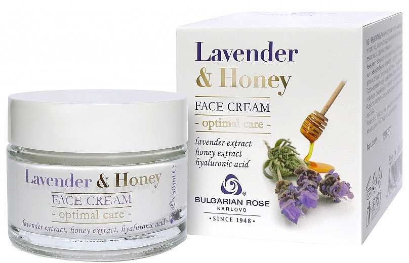 Face Cream - Bulgarian Rose Lavender & Honey Cream — photo N1