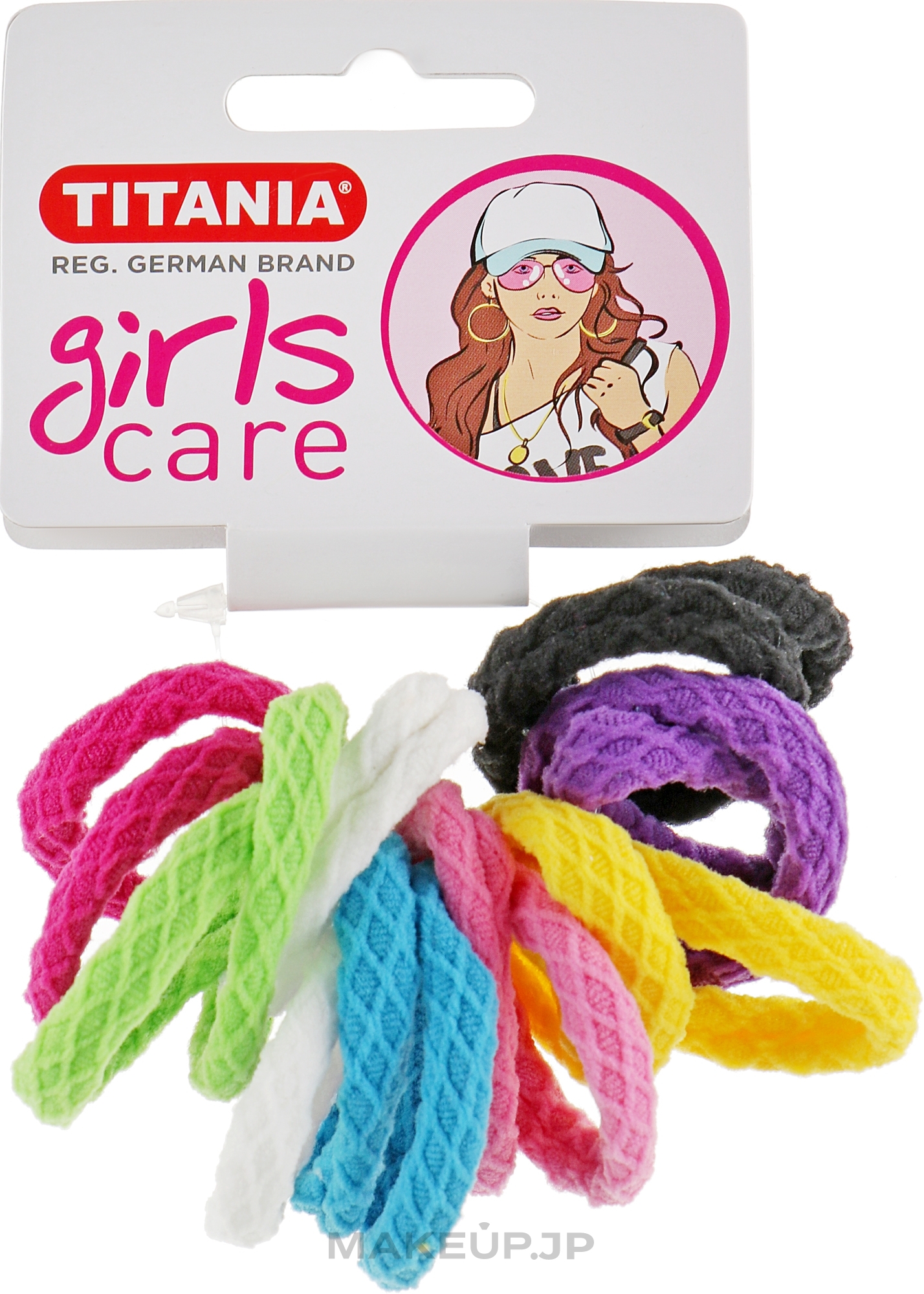 Elastic Hair Bands, 16 pcs, multicolored - Titania — photo 16 szt.