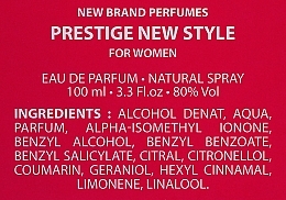 New Brand Perfumes Prestige New Style For Women - Eau de Parfum — photo N3