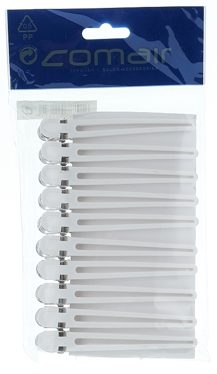 Alligator Hair Clips 'Combi', white - Comair — photo N1